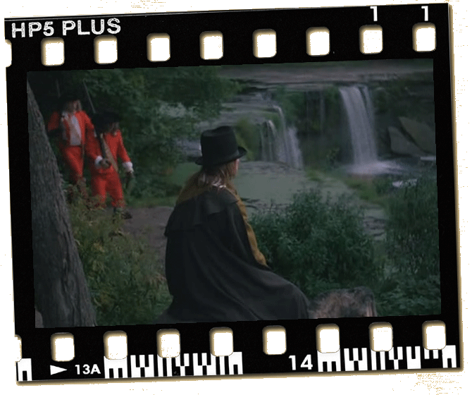 Водопад Кейла-Йоа в фильме "Тайна королевы Анны, или Мушкетёры тридцать лет спустя"