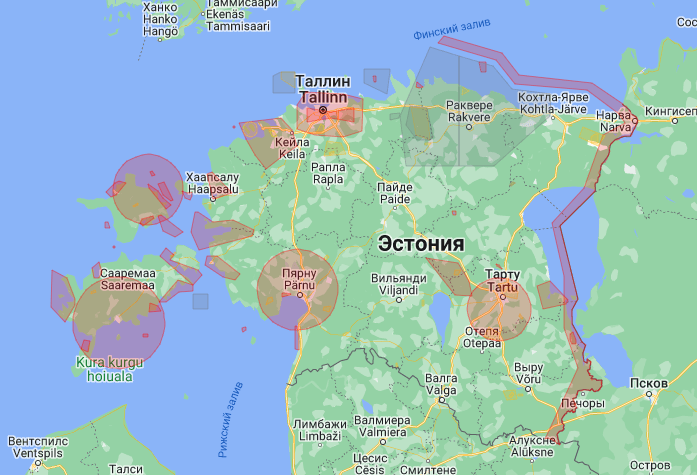 Бесполётные зоны Эстонии
